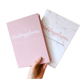 Weddingplannerboek A5 -XS Versie -  Roze Linnen cover