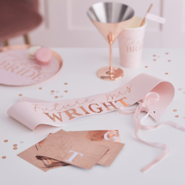 Bride to Be - Sjerp - Roze - personaliseerbaar - Ginger Ray