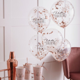 Team Bride ballonnen set met confetti