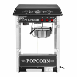 Popcorn machine - verhuur - zwart zonder onderstel