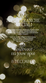Kerstworkshop 8 december - TROUWBRANCHE SPECIAL