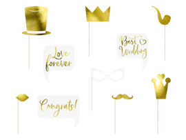 Wedding Party Props Gold ( 10 stuks)