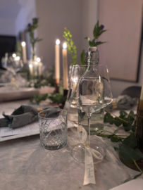 Naamkaartje - Satijn lint met naam