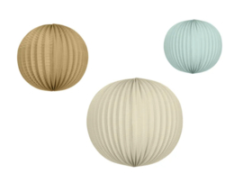 Set van 3 lampionnen