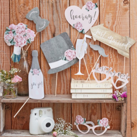 Photobooth props - Rustic Wedding - Ginger Ray - 10 props
