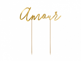 Taarttopper ' Amour ' goud