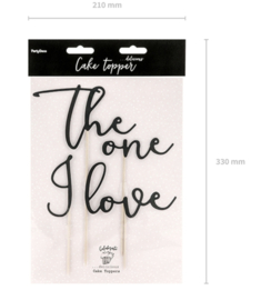 Taarttopper – The One I Love - Zwart