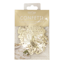 Tafel confetti Love - Goud - Gold Wedding Ginger Ray