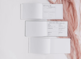 Gastenboek - A4 Liggend - 50 pagina's -  Wit - Gepersonaliseerd