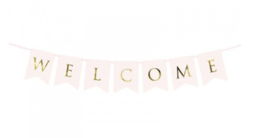 Slinger - Welcome - Roze met goud