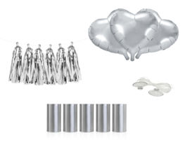 Autodecoratie Hart - Zilver - DIY pakket