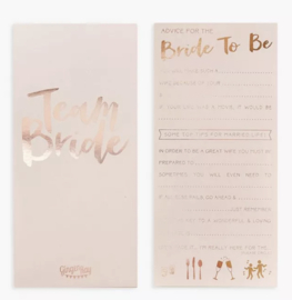 Advice Cards - Bride to Be - 10 stuks
