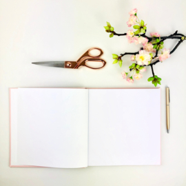 Gastenboek - blanco - 20 x 20cm - 50 pagina's - Gepersonaliseerd