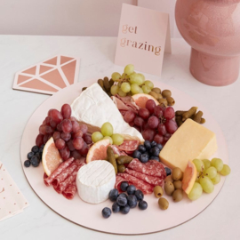 Ringvormig Hapjes bord - Rose goud en Roze