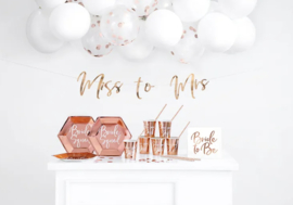 Bachelorparty - Decoratie set - Rosé-goud