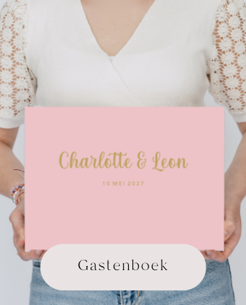 Gastenboek gepersonaliseerd bruiloft
