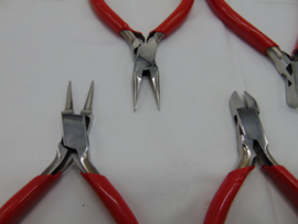 Set van 5 stalen tangen