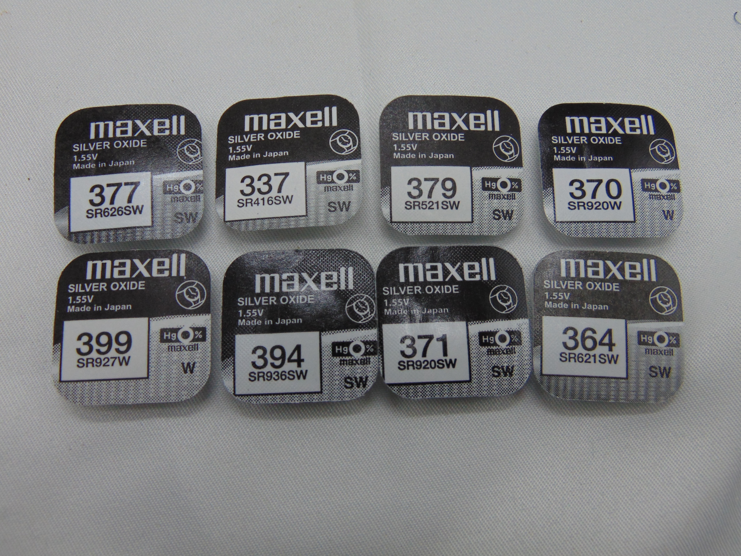 Maxell horlogebatterijen