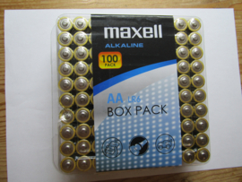 MAXELL STAAFBATTERIJEN 100 STUKS