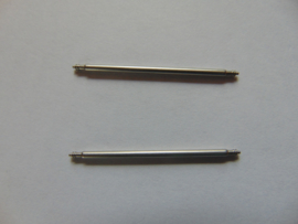 Steel push pins 1.8 mm. about 12 pieces with double collar