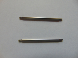 Stalen push pins 1.8 mm. dik per 2 stuks.