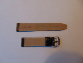 Bruine leren horlogeband 20 mm.