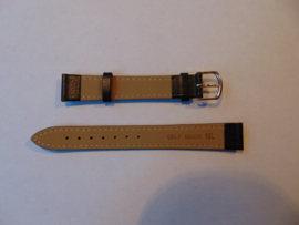 Leren horlogeband 16 mm.