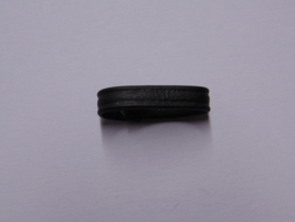 Zwarte band leertjes lak 20 t/m 24 mm. 1 stuks