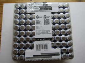 MAXELL STAAFBATTERIJEN 100 STUKS