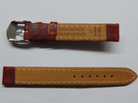 bruine leren horlogeband 14 mm.