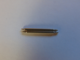 Stalen push pins 1.5 mm. dik  per 2 stuks.