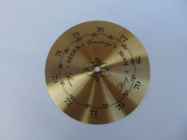 Messing barometer schaal 100 mm.