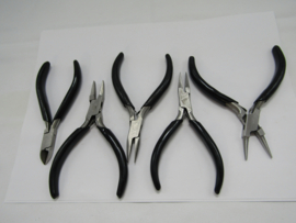Set van 5 stalen tangen