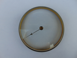 Oud barometerglas inclusief rand.  (003)