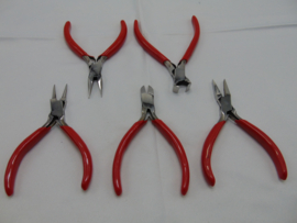 Set van 5 stalen tangen