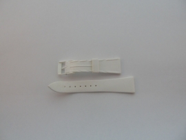 Witte kunststof horlogeband