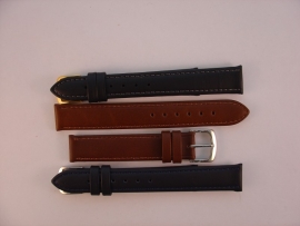 Leren horlogeband 16 mm.