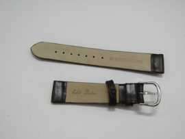 Diep bruine gladde kalfsleren band 18 mm.