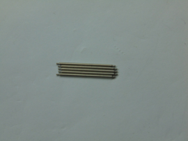 Stalen push pins 1.0 mm dik zonder kraag per 2 stuks.