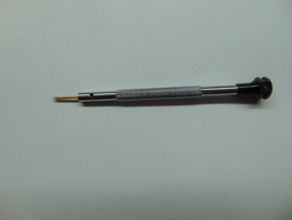 Schroevendaaier platte bek 1 mm. (zwart) niet magnetisch