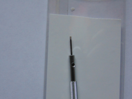 Schroevendaaier platte bek 1 mm. (zwart)