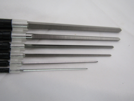 6 Ruimers voor klokken 1.5-7.0 mm.