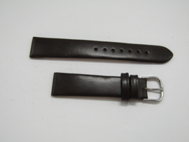 Diep bruine gladde kalfsleren band 18 mm.