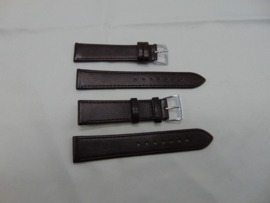 Leren horlogeband zwart