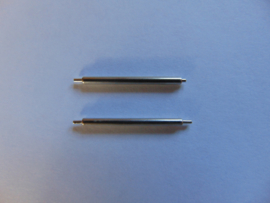 Nikkel push pins, dik 1.8 mm. per 2 stuks