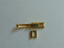 Double klapslot met veertje 3 mm.