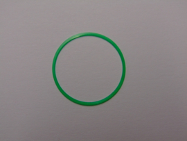 Vlakke siliconen O-ringen 0.4 mm. dik.