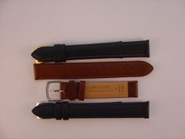 Leren horlogeband 16 mm.