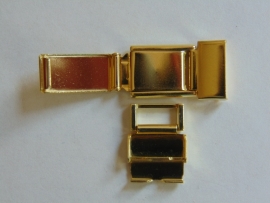 Double klemslot milanese band 12 mm.