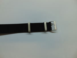 NATO nylon horlogeband zwart